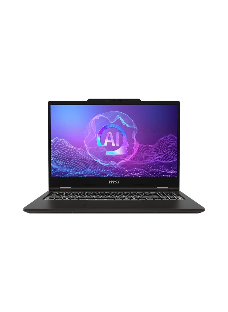 إم اس أي LAPTOP MSI Venture 15 AI A2HMG Solid Gray CPU Ultra 7 255H RAM DDR5 16GB HDD 512GB NVMe PCIe SSD Gen4x4 VGA Intel Arc Graphics 15.6 FHD (1920*1080)144Hz Single backlight Keyboard(White) Windows 11 Home A 1 Year Warranty ( 9S7-15Q221-025 ) english_arabic Solid Gray - Image 1